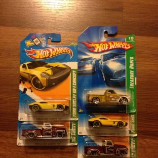 2012 Hot Wheels Treasure Hunt 52 Chevy Lot of 2 2011 Ford Ahelby Lot