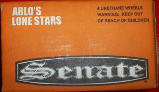 90s Senate Arlos Lone Stars Inline Skate Wheels 56mm 88A