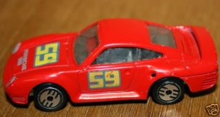  Hot Wheels Porsche 959 Toy Sports car red Mattel old Nice Diecast 59