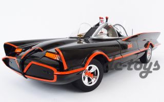 Hotwheels Batman 1966 Batmobile 1 18 TV Series Black Diecast Car W1171