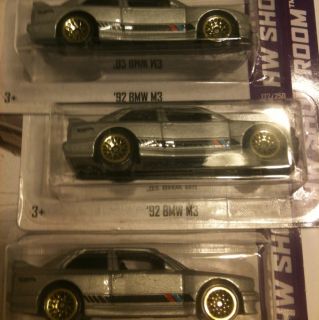 Hot Wheels 92 BMW M3 3 Cars Lot