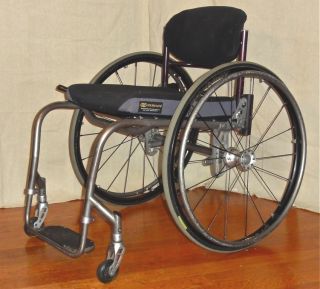 Quickie Ti wheelchair 26 Spinergy wheels Varilite back titanium tilite
