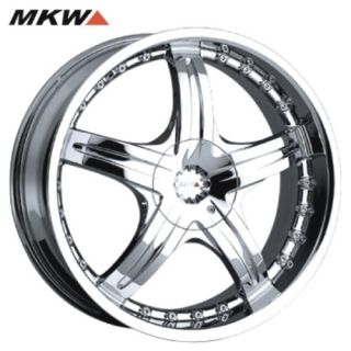 19 Chrome MKW Wheels Rims 5x4 5 Lug Honda Acura Nissan Lexus Toyota