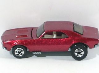 Hotwheels Vintage blackwall 1967 67 Camaro Metallic Red 5 Pack Olny