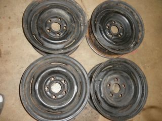 67 68 Mercury Cougar all 4 stock steel wheels 14x6 5 lug 4 5 Ford