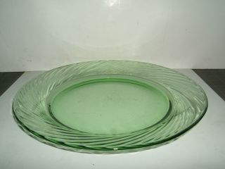 Pyrex Festiva Spring Green Swirled Rim 10 75 Dinner Plate