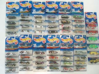 Hot Wheels massive lot of 54 series cars Some HTF Includes 13 complete