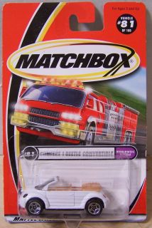 Matchbox 2001 081 Concept 1 Beetle Convertible WT Teardrop Rim