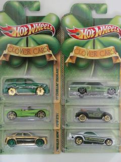 Hot Wheels 2011 Clover Cars Complete Set of 6