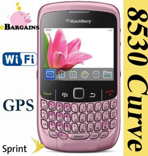 New RIM BlackBerry Curve 8530 PINK Cell Phone Sprint PCS Smartphone NO