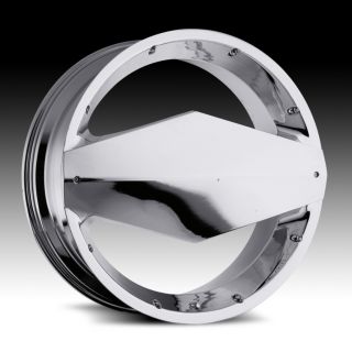 26 inch Vision Morgana Chrome Wheels Rims 5x5 5x127 15