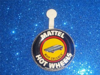 Hot Wheels Whip Creamer 1969 Vtg Pin Badge Redline Mattel Tab Made in