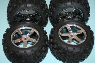 Maxx 3.3 4907 6.3 x 3.8 Tires w/ Rims Savage Revo Tmaxx 14mm Hex New