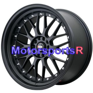 18 XXR 521 Flat Black Rims Wheels Staggered 5x114 3 93 94 97 98 Toyota