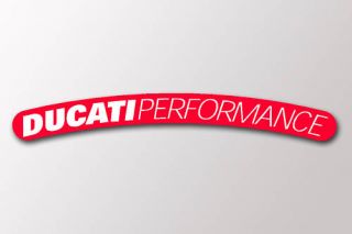 Set of 10 Red Ducati Performance Wheel Rim Stickers