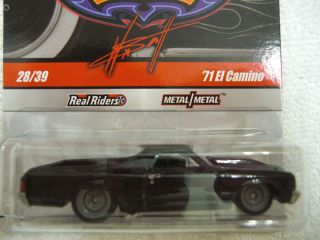 Hot Wheels Garage Series 71 El Camino Black Variation Real Riders $11