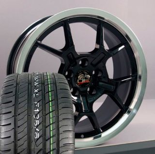 18 Fits Mustang® GT4 Wheels Rims Tires Black