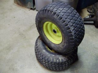 John Deere 111 108 116 Lawn Tractor Front Tires Wheels 15 x 6 6 P12