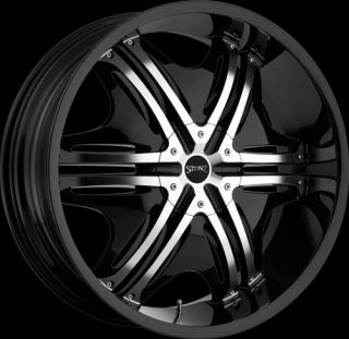 22 Black Rims 5x115 127 Tires Chrysler 300 Dodge Charger Magnum