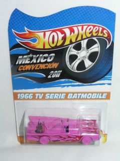 Hot Wheels 2011 Mexico Convention Rare VIP Pink 1966 TV Series