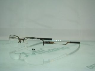 Ox 3109 0350 Pewter Half Rim Glasses Frames Eyeglasses Size 50
