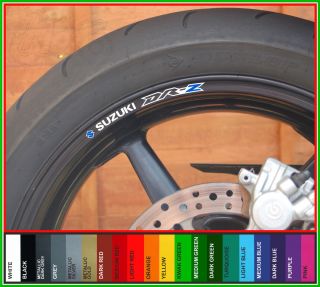 Wheel Rim Decals Stickers x8 Dr Z Dr Z 800 650 400 125 SM SE