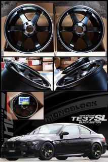 Rays TE37SL Black Edition Wheel Rim 18 18x9 5 18x10 5 BMW E82 1M E90