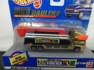 Hotwheel Ladder Truck Gold Hauler Toys R US B197