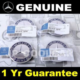 X4 Genuine Mercedes Benz Wheel Center Caps s Class W140 W220 W221 S500