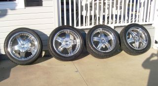 22 305 40R22 Tires and Rims for Escalade