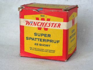 SSP22S WINCHESTER RIM FIRE SHOOTING GALLERY 22 SHORT SUPER SPATTERPRUF