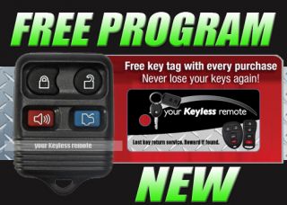 NEW FORD REMOTE KEY KEYLESS ENTRY TRANSMITTER FOB MUSTANG TAURUS FOCUS