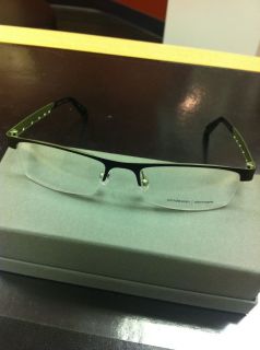 Prodesign Eyeglasses 4121 C 6011 Black Green Half Rim