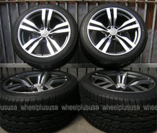 Sport M Style Staggered 5x120 Rims Wheels Tires Pkg 20x10 20x11