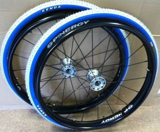 24 SPINERGY SPOX WHEELCHAIR WHEELS WITH KENDA TIRES HAND RIMS COMPLETE