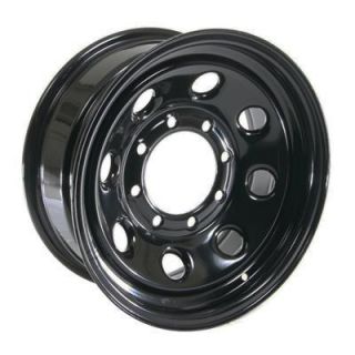 Cragar Soft 8 Black Steel Wheels 16x7 8x6 5 Set of 5
