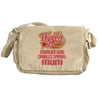 Cavalier King Charles Spaniel Mom Messenger Bag for $37.50