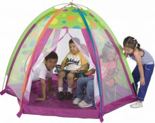 Pacific Play Kids Fun Zone Tent w Tunnel Hole Two Side Panels 19305