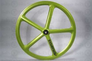 Aerospoke Track Front Wheel Fiesta Green Non Machined 700c