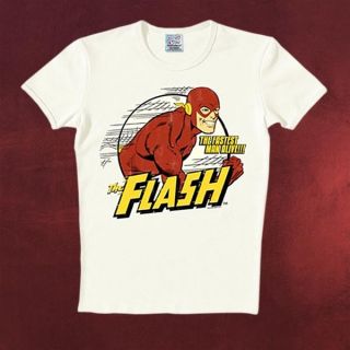 DC Comics Flash T Shirt, Fastest Man Alive, lizenziertes Kult Retro