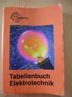 Tabellenbuch Elektrotechnik   Europa Lehrmittel   Bitte