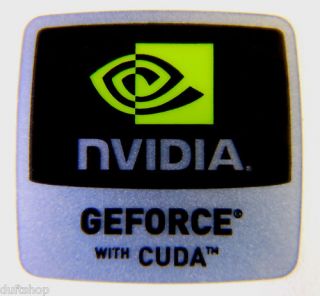 NVIDIA GEFORCE with CUDA Sticker 18 x 18mm [233]