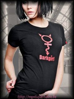 Shirt Girlie Top Darkgirl female schwarz Gothic Punk S   XL Emo