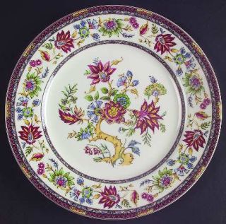 Queens China Indian Tree (Multicolor) Salad Plate, Fine China Dinnerware   Mult