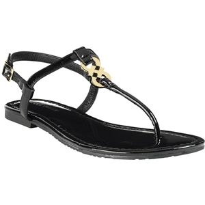 Cole Haan Womens Ally Sandal Black Patent Sandals   D41674