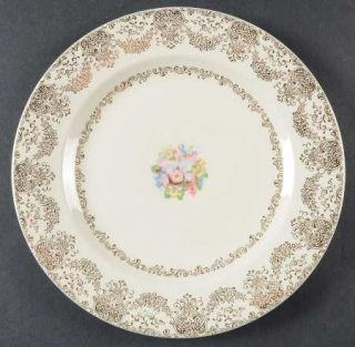 Royal (USA) Delmar Lace Luncheon Plate, Fine China Dinnerware   Orchid Center,Go