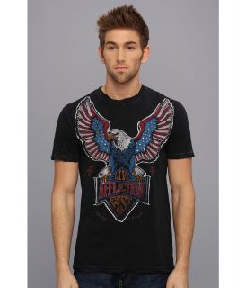 Affliction Twin Turbo S/S Crew Neck Tee Mens Short Sleeve Pullover (Black)