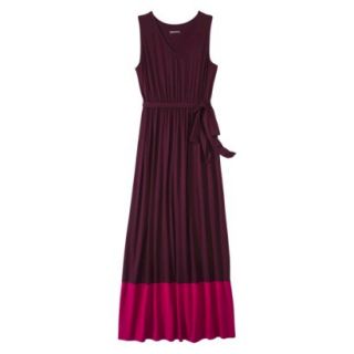 Merona Petites Sleeveless Color block Maxi Dress   Berry/Red XXLP