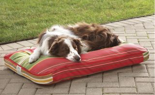 Watershed Classic Outdoor Dog Bed Cover/Liner / Large, Brick Stripe,