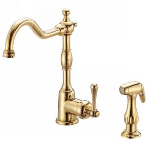 Danze D401557PBV Opulence Single Handle Kitchen Faucet with Side Spray